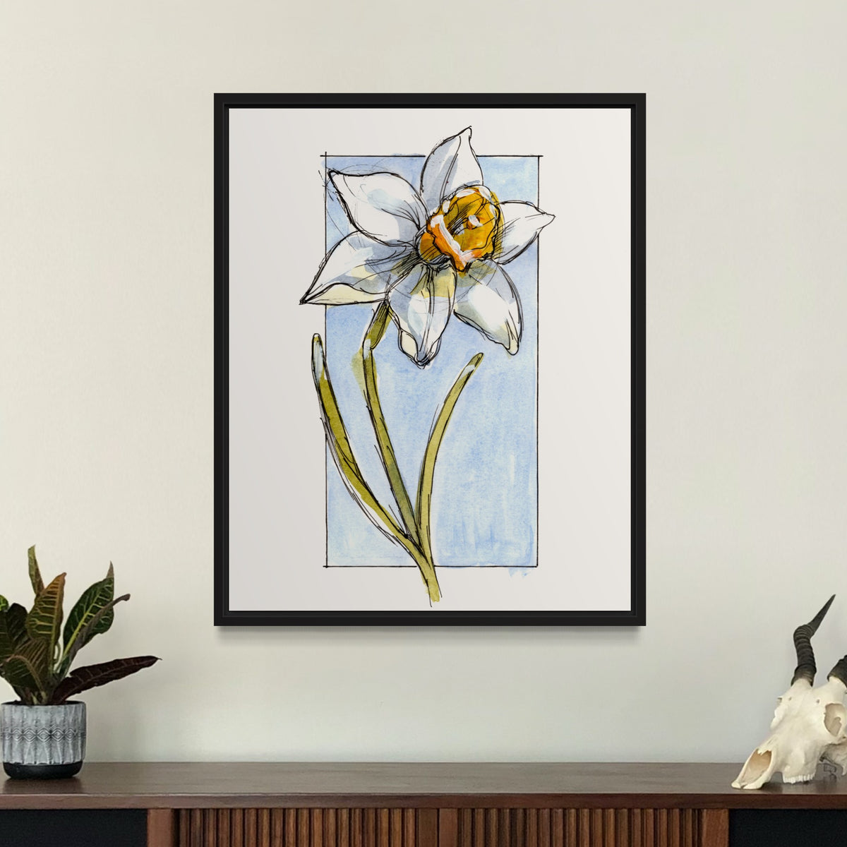 Derek Hess | Illustration | Flower | Narcissus