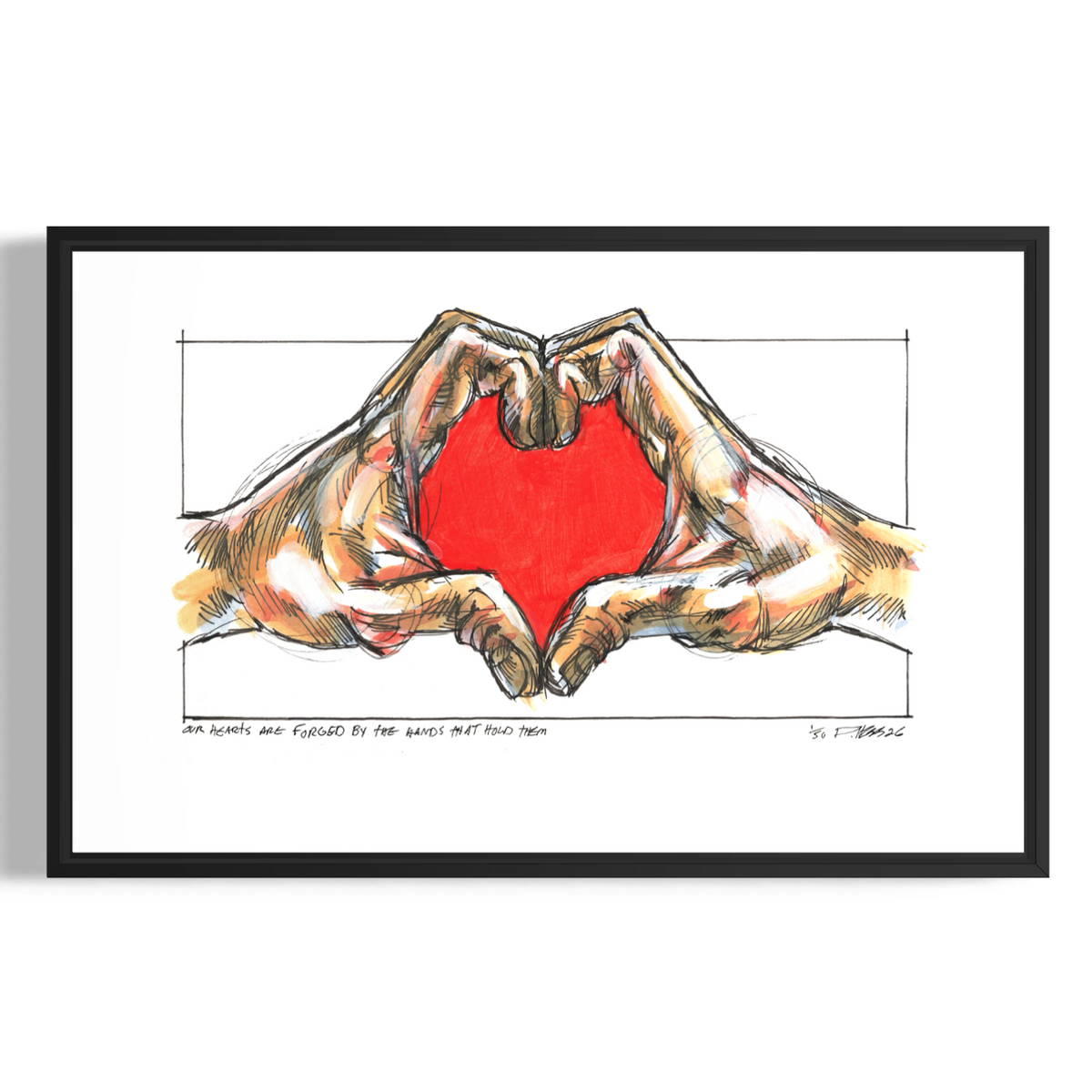 Derek Hess | Greatest Hits | Our Hearts Are Forged by the Hands