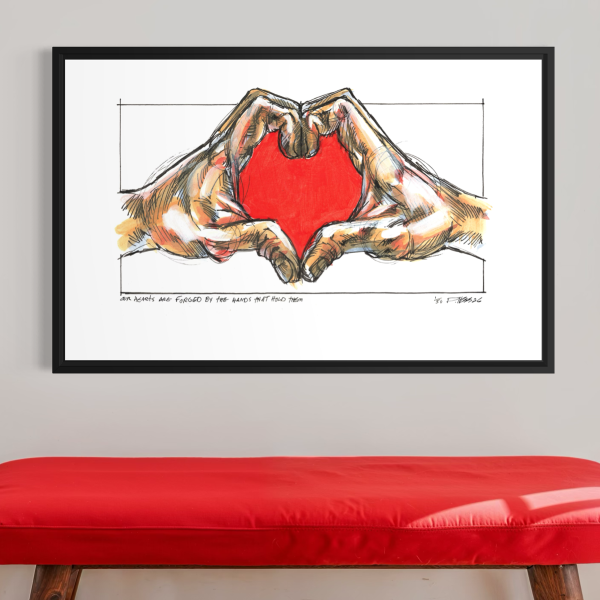 Derek Hess | Greatest Hits | Our Hearts Are Forged by the Hands