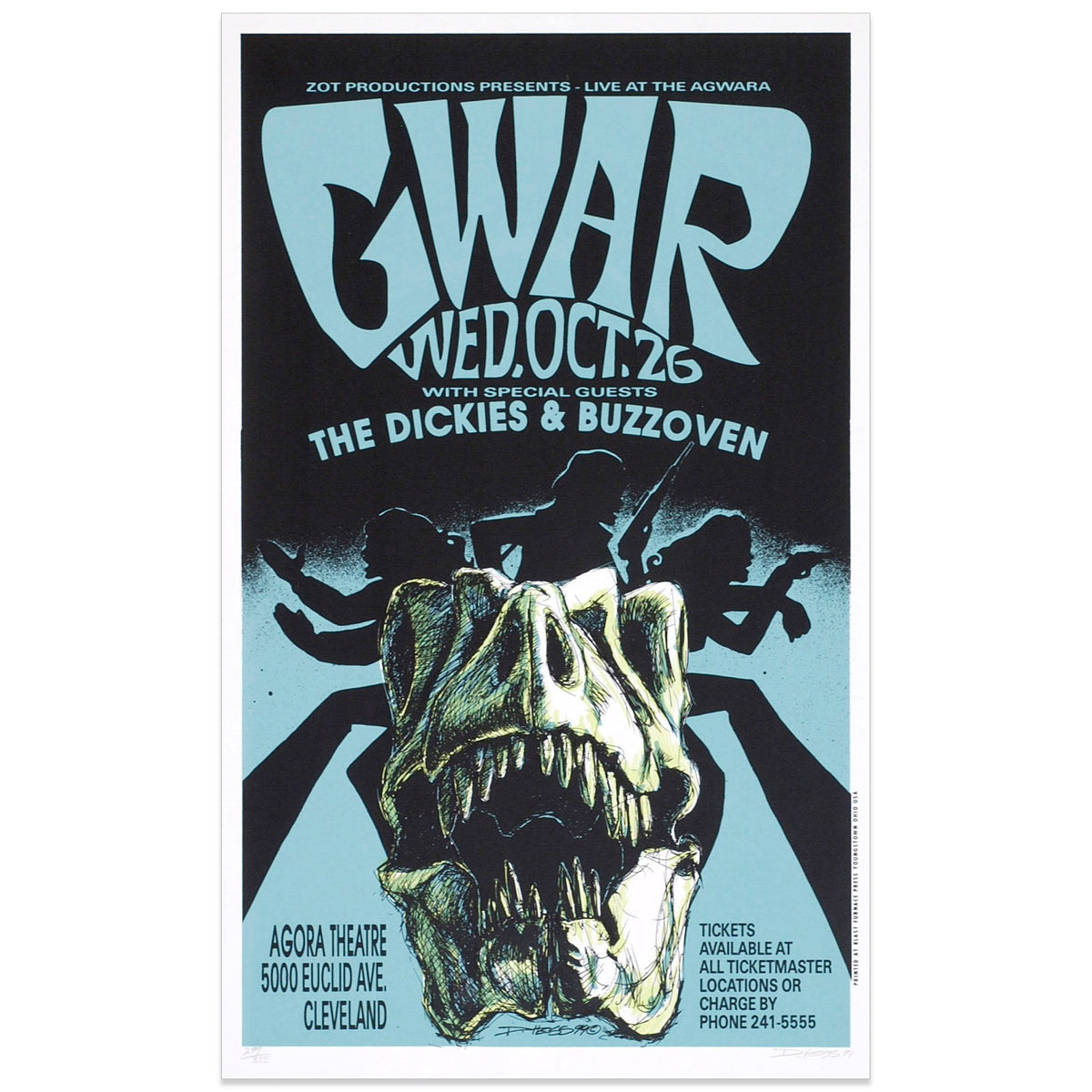 Gwar w/ The Dickies & Buzzoven Poster by Derek Hess