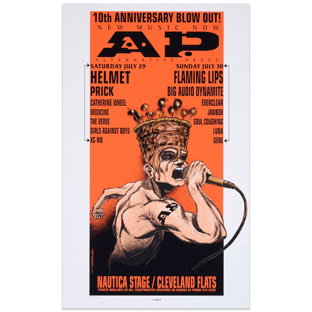 PS FEDA2(ポスター) Derek Hess | Concert Art | Alternative Press 10th Anniversary Poster