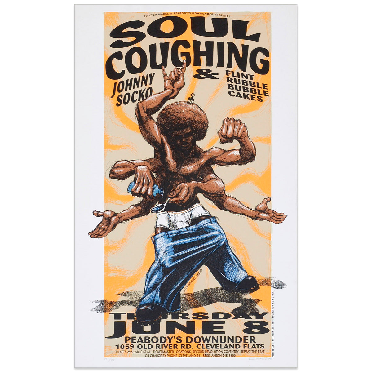 Derek Hess | Concert Art | Soul Coughing With Johnny Socko Concert