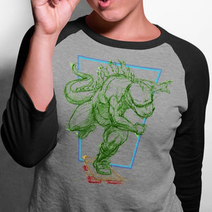 Godzilla Raglan T-Shirt