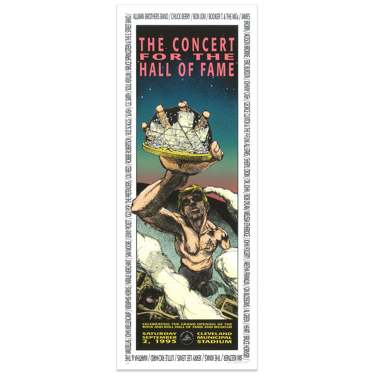 Grand Opening of The Rock and Roll Hall of Fame Poster by Derek Hess