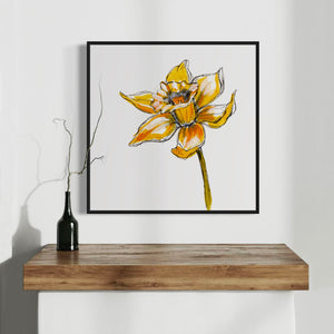 Daffodil Square Print