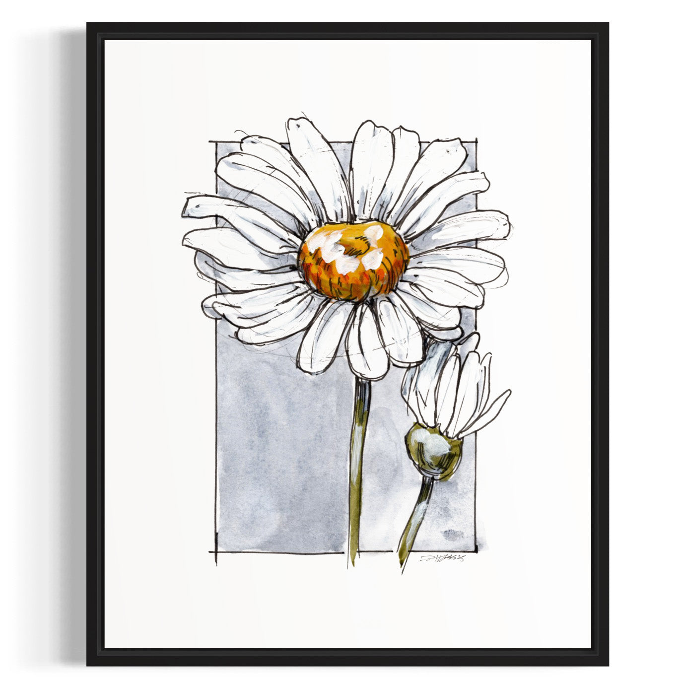 Derek Hess | Limited Edition | Flowers | Daisy April Print