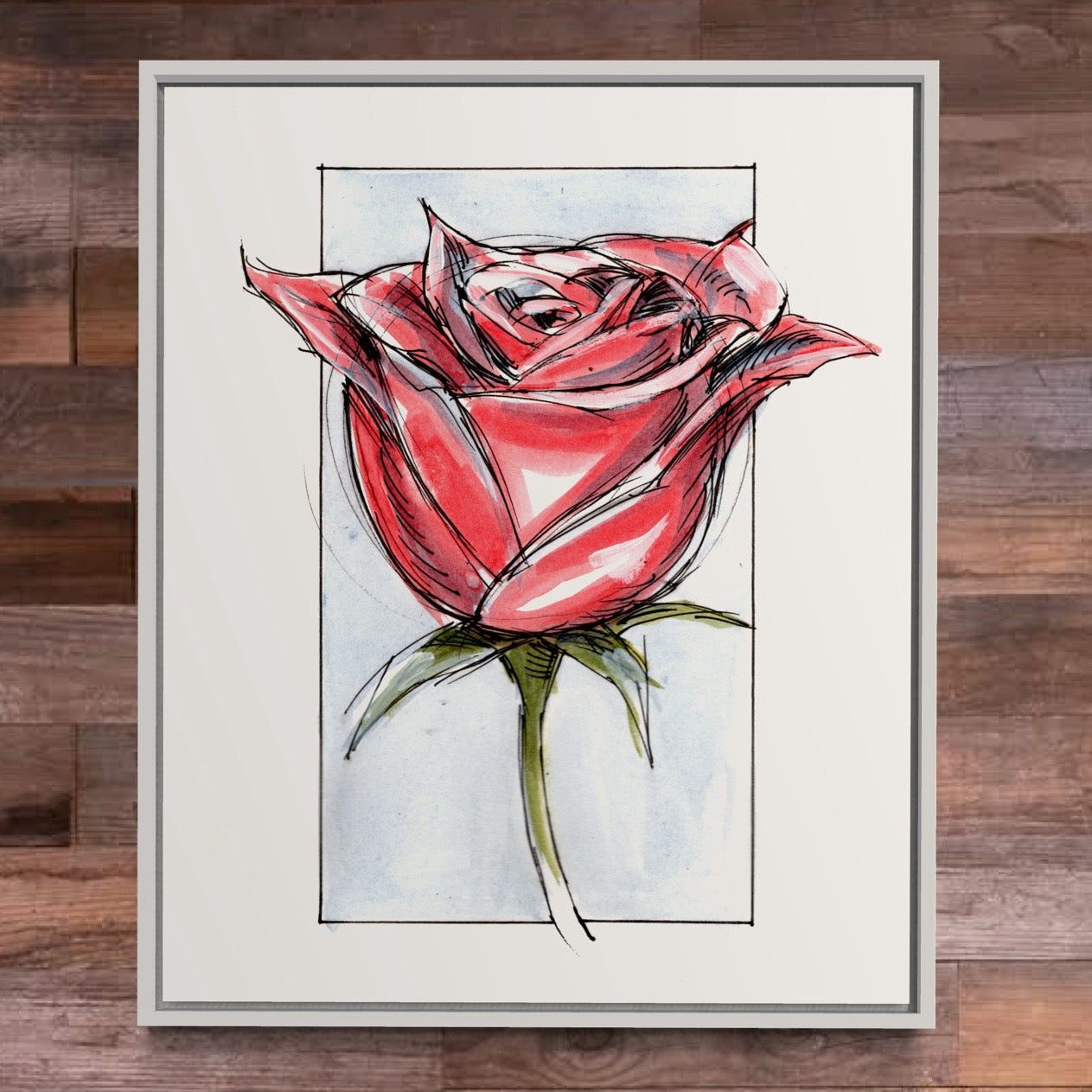 Derek Hess | Limited Edition Prints | Rose (June Print)