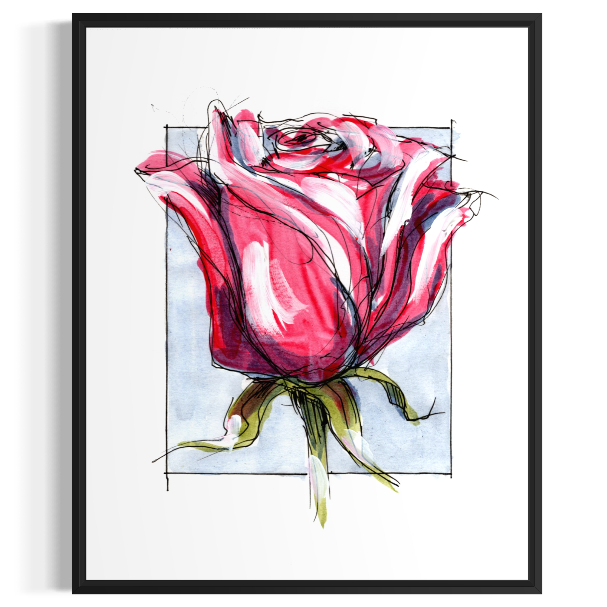 Derek Hess | Limited Edition Prints | Rose June 2026 Print Derek Hess | Limited Edition Prints | Rose June 2026 Print