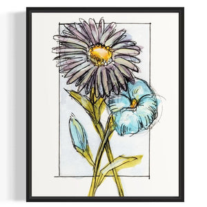 Morning Glory & Aster (September Print)