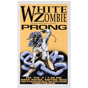 White Zombie w/ Prong - Derek Hess