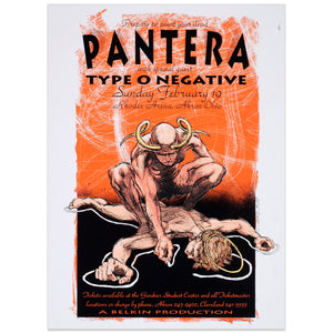 Pantera w/ Type O Negative - Derek Hess