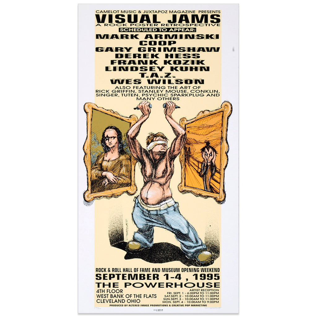 Visual Jams - Rock Poster art show - Derek Hess