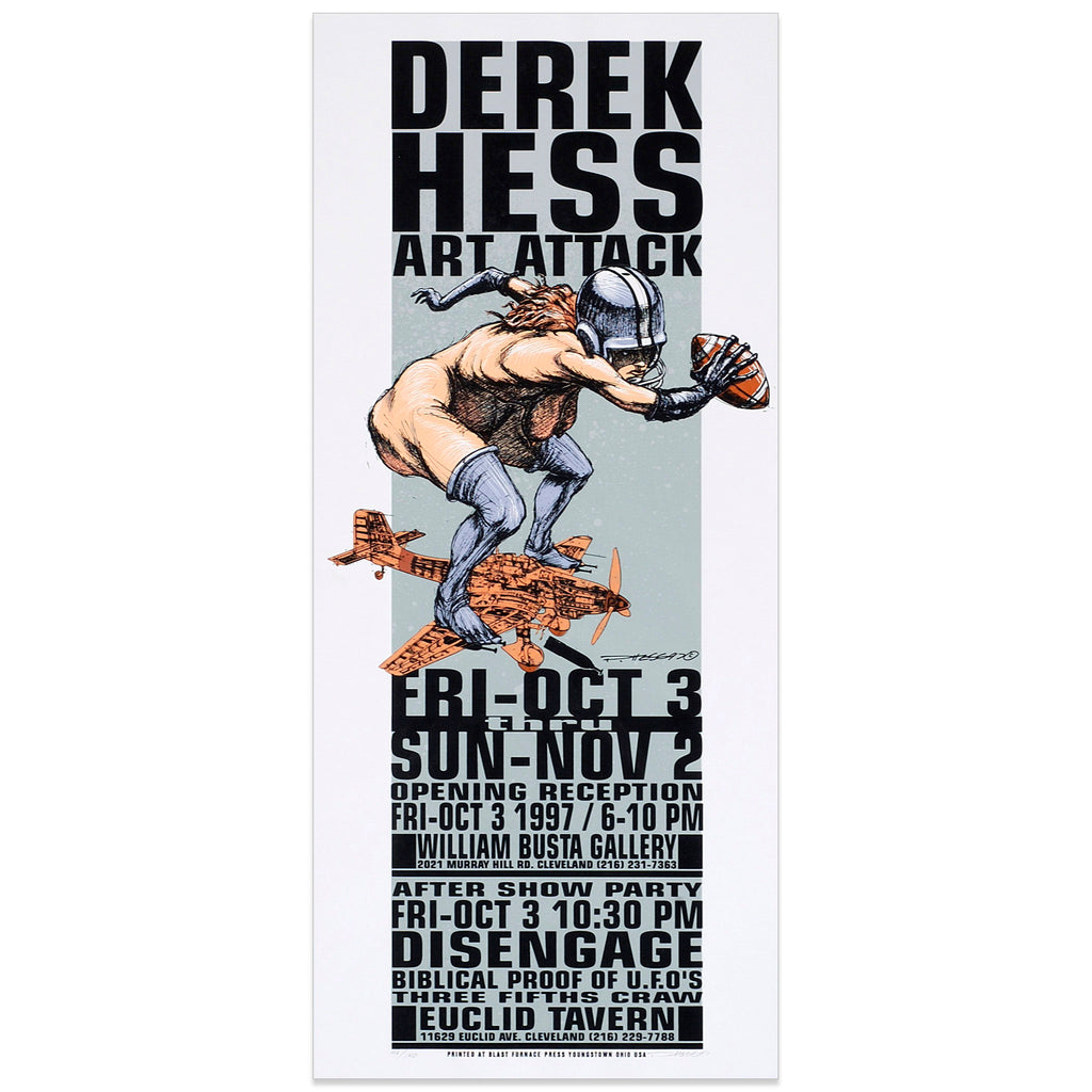 Art Attack - Art Show Poster Cleveland - Derek Hess