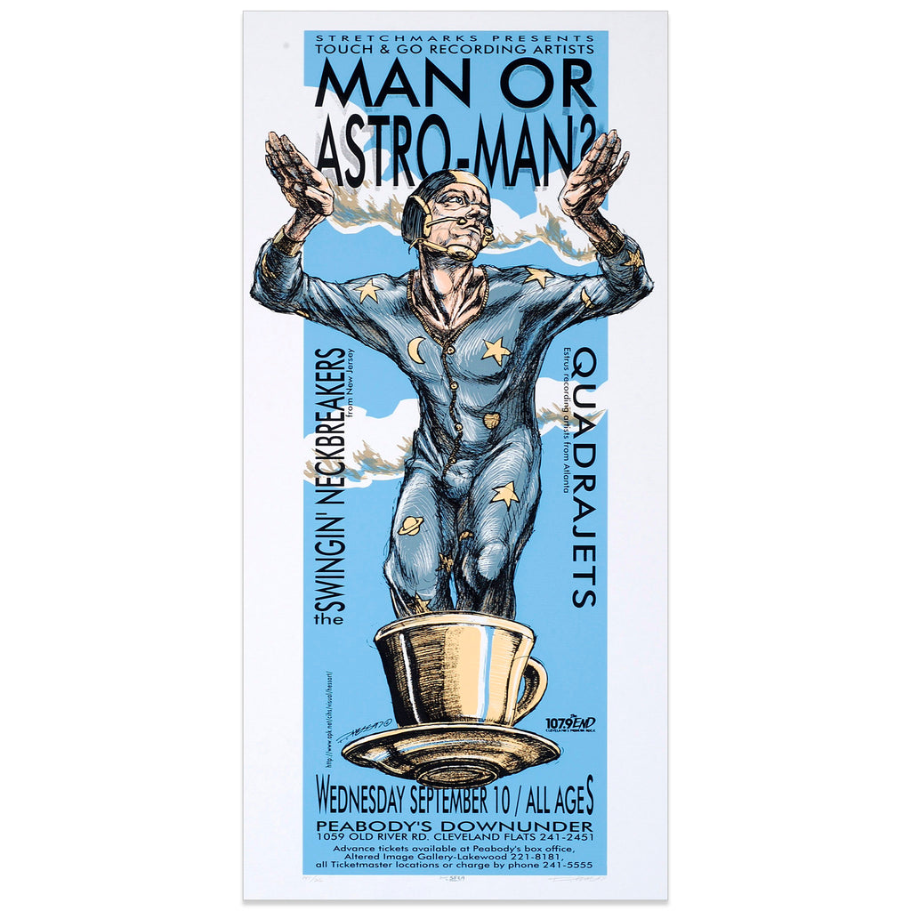 Man Or Astro-Man w/ the Swigin' Neckbreakers & the Quadrajets - Derek Hess
