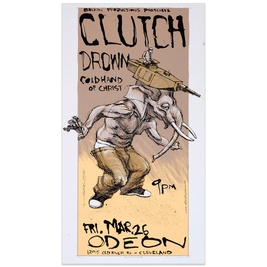 Clutch w/ Drown - Derek Hess