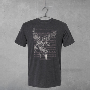 Falling Feather Heather Black T-Shirt