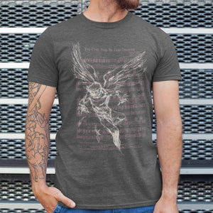 Falling Feather Heather Black T-Shirt