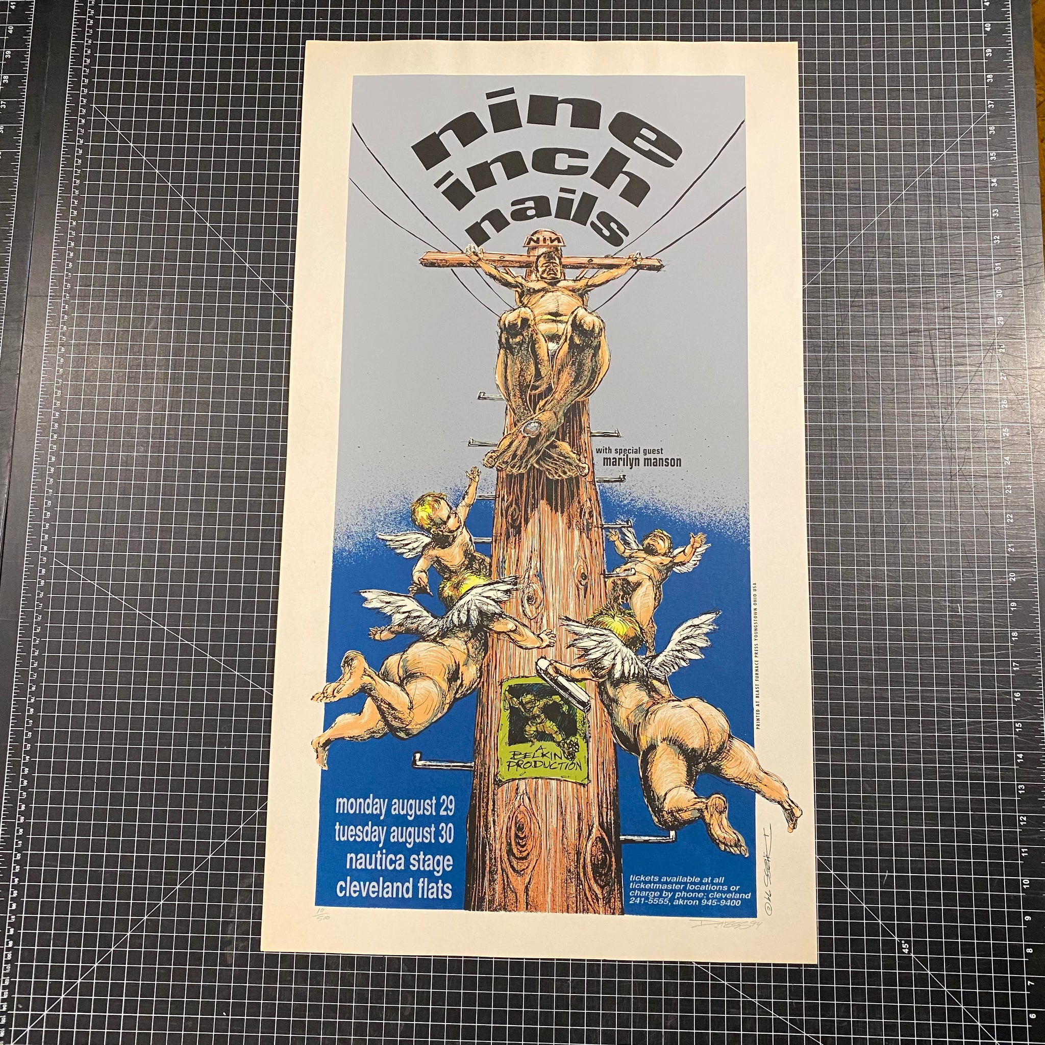 Nine Inch Nails Nautica poster 1995