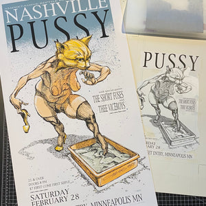 Nashville Pussy Poster and Blackline