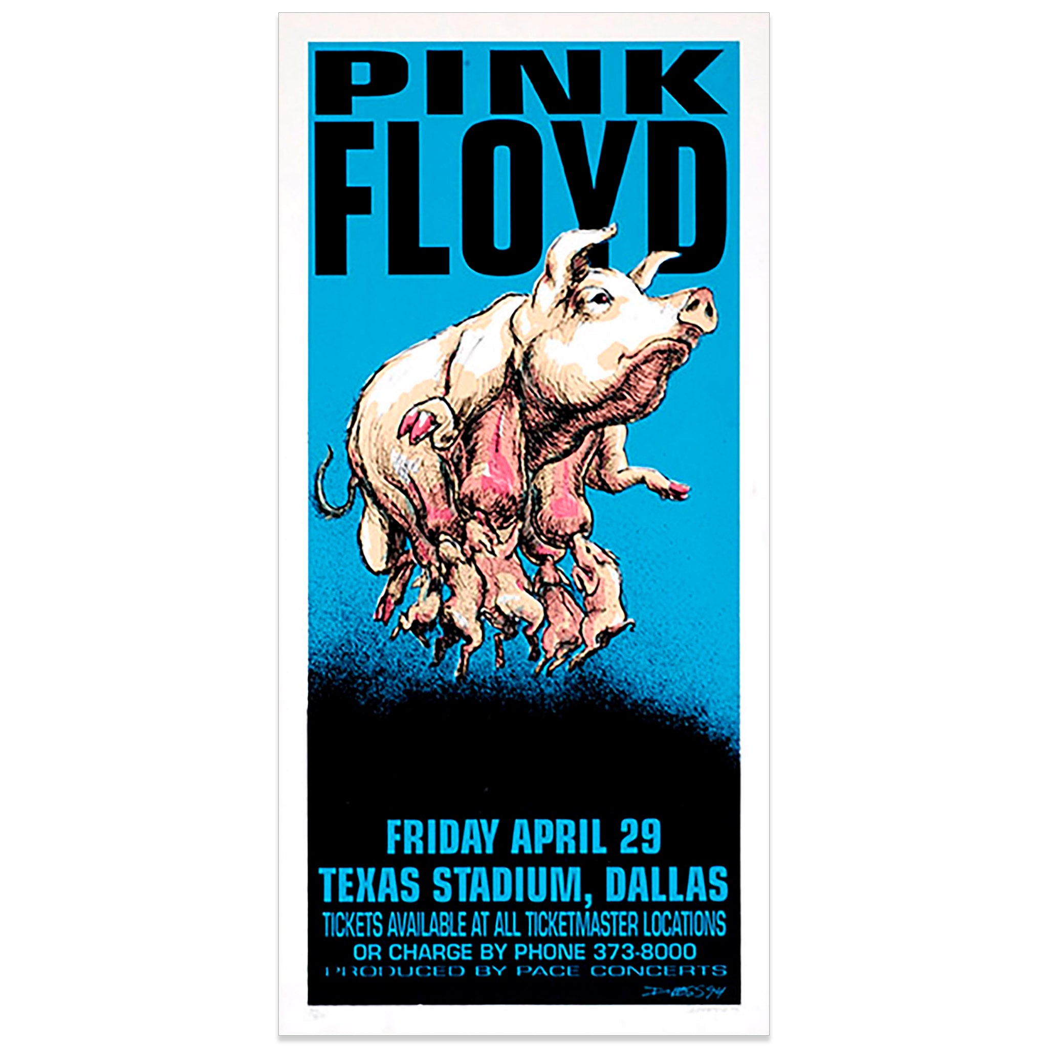 Pink Floyd Poster by Derek Hess